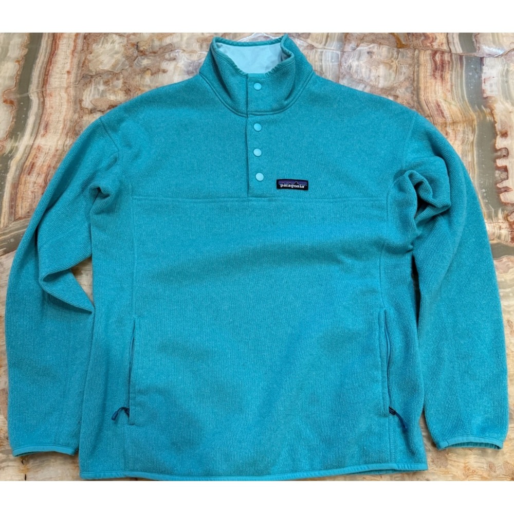 Patagonia Womens Lightweight‎ Better Sweater Blue Marsupial Pullover Classic M